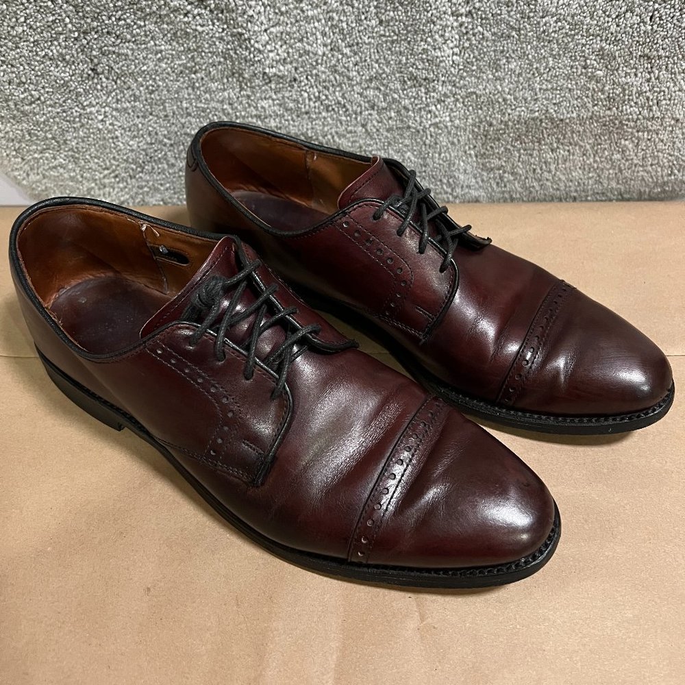 Men's Allen Edmonds 3368 Burgundy Clifton Size 10